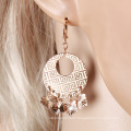 26201 Wholesale Indian style women jewelry golden specialty roundness drop earrings